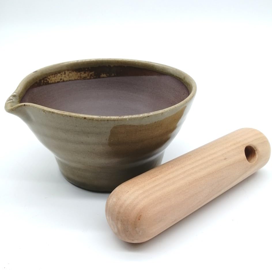 Amazon｜玉日本『越前焼き』ゴマ擦り鉢 (小) 約φ110Xh60mm 擂り
